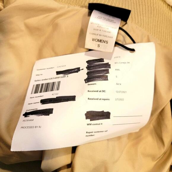 2014 Patagonia Fuzzy Fleece Cream White Parka Jacket - S - Picture 11 of 12